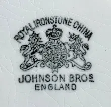 Square Ridged | Johnson Bros. (Late Pankhurst & Co.) | Creamer or Cream Pitcher | Mark | 004