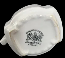 Square Ridged | Johnson Bros. (Late Pankhurst & Co.) | Creamer or Cream Pitcher | Mark | 022