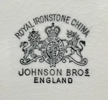 Square Ridged | Johnson Bros. (Late Pankhurst & Co.) | Gravy Boat | Mark | 003