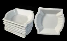 Square Ridged | Johnson Bros. (Late Pankhurst & Co.) | Sauce Dish | Collection | 001