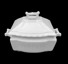 Square Ridged | Johnson Bros. (Late Pankhurst & Co.) | Soap Box Base and Lid | Item | 005
