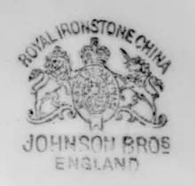 Square Ridged | Johnson Bros. (Late Pankhurst & Co.) | Table Pitcher | Mark | 010