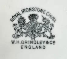 Square Ridged | W. H. Grindley (& Co.) | Platter | Mark | 002