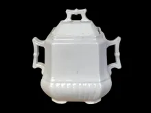 Square Ridged | Wedgwood & Co. | Sugar Bowl with Lid | Item | 007