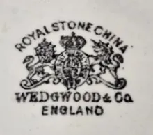 Square Ridged | Wedgwood & Co. | Vegetable Tureen Base and Lid | Mark | 002