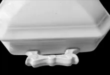 Square Ridged | Wood & Son(s) | Vegetable Tureen Base and Lid | Handle | 002