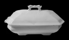 Square Ridged | Wood & Son(s) | Vegetable Tureen Base and Lid | Item | 001