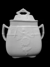 Sunflower and Butterfly_ Alfred Meakin_Sugar Bowl with Lid_Item_001