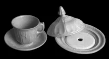 Sydenham Shape | Unspecified | Butter Dish with Base, Lid, and Insert | Collection | 002