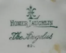 The Angelus | Homer Laughlin China Co. | Creamer or Cream Pitcher | Mark | 002