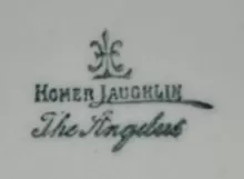 The Angelus | Homer Laughlin China Co. | Platter | Mark | 002