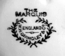 The Marquis | W. H. Grindley & Co. | Creamer or Cream Pitcher | Mark | 003