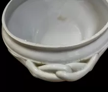 Tulip | Ridgway, Bates, & Co. | Vegetable Tureen Base and Lid | Handle | 003
