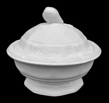 Union Shape (Fig)_J. Wedgwood_Butter Dish with Base, Lid, and Insert_Item_001