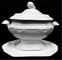 Union Shape (Fig) | J. Wedgwood | Sauce or Soup Tureen Base, Lid, and Underplate | Item | 001