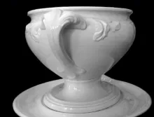 Union Shape | T. & R. Boote (& Co.) | Sauce or Soup Tureen Base, Lid, and Underplate | Handle | 003