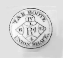 Union Shape | T. & R. Boote (& Co.) | Sauce or Soup Tureen Underplate | Mark | 002