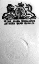 Unknown Tableware | Anthony Shaw | Plate | Mark | 002