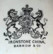 Unknown Tableware | Barrow & Co. | High Relief Pitcher | Mark | 002