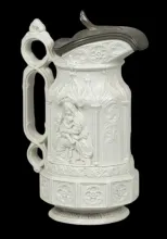 Unknown Tableware | Charles Meigh & Son | Beverage Server with Metal Lid | Embossing | 006