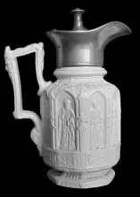 Unknown Tableware | Charles Meigh & Son | Syrup Pitcher with Metal Lid | Item | 002