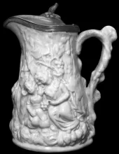 Unknown Tableware | Cork & Edge | Syrup Pitcher with Metal Lid | Item | 003