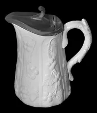 Unknown Tableware | Cork & Edge | Syrup Pitcher with Metal Lid | Item | 004