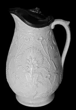 Unknown Tableware | Cork & Edge | Syrup Pitcher with Metal Lid | Item | 005