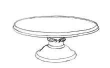 Unknown Tableware | Davenport (& Co.) | Plain Edge Cake Stand | ItemDrw | 001