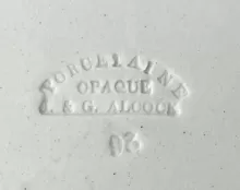 Unknown Tableware | J. & G. Alcock | Reticulated Basket and Underplate | Mark | 007