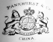 Unknown Tableware | J. W. Pankhurst (& Co.) | Syrup Pitcher with Metal Lid | Mark | 004