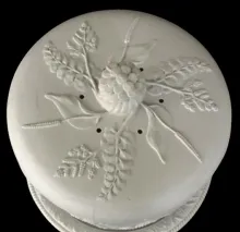 Unknown Tableware | James Dudson | Cheese Dish Dome and Underplate | Embossing | 007