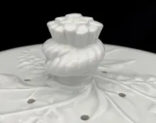 Unknown Tableware | James Dudson | Cheese Dish Dome and Underplate | Finial | 002