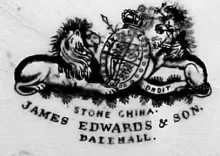 Unknown Tableware | James Edwards & Son | Compote on Tall Pedestal | Mark | 002