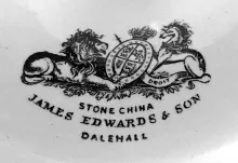 Unknown Tableware | James Edwards & Son | Reticulated Compote | Mark | 002