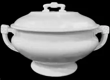 Unknown Tableware | John Moses & Co. | Sauce or Soup Tureen Base and Lid | Item | 001
