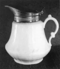 Unknown Tableware | Knowles, Taylor, & Knowles Co. | Syrup Pitcher with Metal Lid | Item | 001