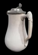 Unknown Tableware | Minton & Co. | Beverage Server with Metal Lid | Handle | 002