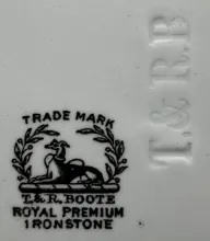 Unknown Tableware | T. & R. Boote (& Co.) | Cake or Cookie Plate without Pedestal Foot | Mark | 002