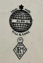 Unknown Tableware | Thomas Till & Sons | Cake or Cookie Plate with Pedestal Foot | Mark | 003