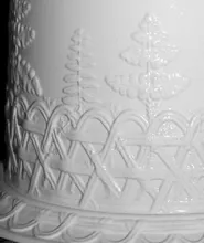 Unknown Tableware | Unspecified | Cheese Dish Dome and Underplate | Embossing | 021