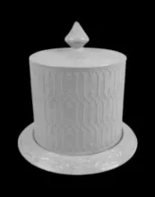 Unknown Tableware | Unspecified | Cheese Dish Dome and Underplate | Item | 013