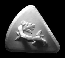 Unknown Tableware | Unspecified | Cheese Wedge Lid and Underplate | Embossing | 004