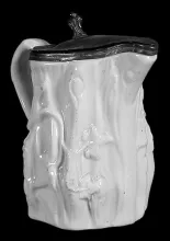 Unknown Tableware | Unspecified | Syrup Pitcher with Metal Lid | Embossing | 056
