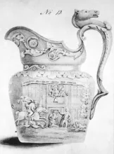 Unknown Tableware | William Ridgway & Co. | High Relief Pitcher | ItemDrw | 001