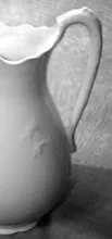 Unknown Toilet Pieces | D. E. McNicol Pottery Co. | Ewer | Handle | 001