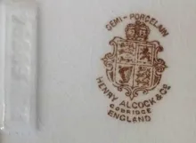 Unknown Toilet Pieces | Henry Alcock & Co. | Soap Box Base and Lid | Mark | 007