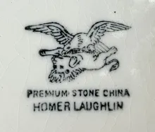 Unknown Toilet Pieces | Homer Laughlin China Co. | Ewer | Mark | 007