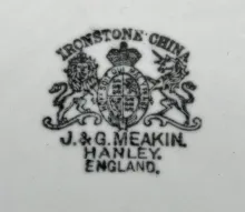 Unknown Toilet Pieces | J. & G. Meakin | Ewer | Mark | 009