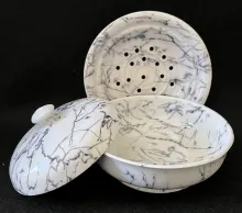 Unknown Toilet Pieces | Unspecified | Soap Box Base, Lid, and Insert | DecItem | 003